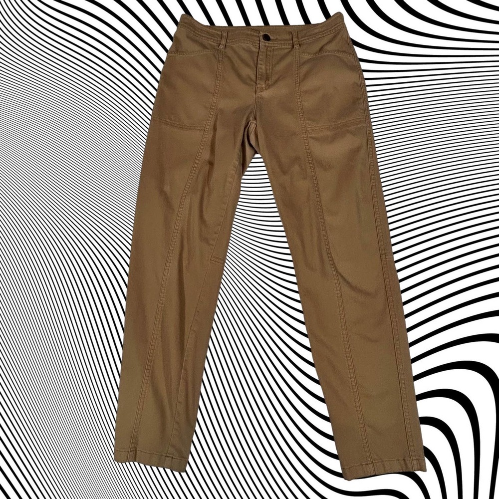 Orvis Ever Stretch Natural Fit Straight Leg Pant Womens 8 Brown